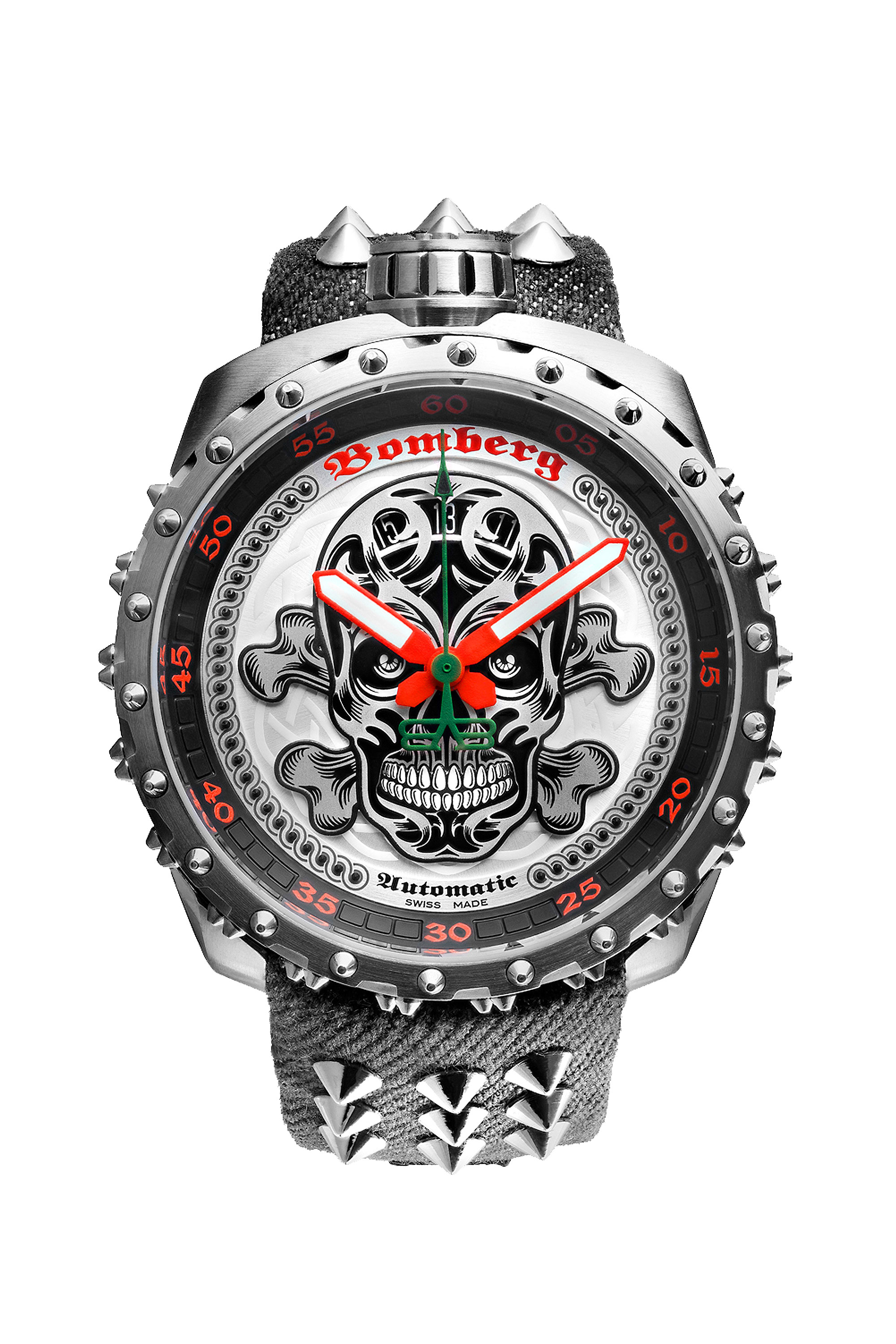 bomberg skull watch